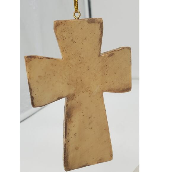 Poly Resin Cross Ornament "Believe" PRE-OWNED EUC - Picture 2 of 4